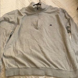 Men’s Brooks Brothers XXL Grey 1/4 ZIP